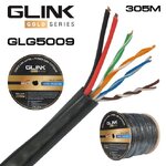 GLG-5009 CAT5E POWER+SLING OUTDOOR GLINK 305m NW-GL-UT-CAT5