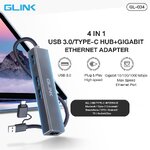 GL-034 GLINK USB3.0 + Type-C Hub+Gigabit ADAPTER SKU-02872