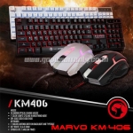 KM-406 MARVO KEYBOARD+MOUSE USB ไฟ KB-KM-MV-406BK