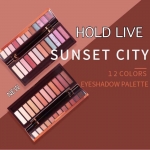 Hold Live Sunset City 12 Colors Eyeshadow Palette 14g.