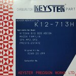 ประเก็นคาบูเรเตอร์ NISSAN B110 -- MAZDA 1300 [ K12-713H ] ของนอก ชุดเล็ก