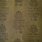 กระดาษทราย หยาบ เบอร์ 150 (ขนาด 23 x 28 ซม.)