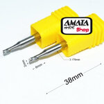 4*22 Endmill Single Flute for Aluminium