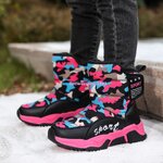 รองเท้าบูทเด็ก บูทหิมะสำหรับเด็ก รองเท้ากันหนาวใส่ได้ทั้งเด็กผู้ชายและเด็กผู้หญิง บุขนด้านในหนา นุ่มเบาสบายเท้า ไม่อึดอัด รองเท้ากันน้ำ กันลื่น มี 5 สี ไซ 29 ถึง 40