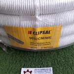CLIPSAL : ท่อลูกฟูกสีขาว 32mm. 9032CM 25m/roll
