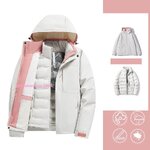 Down Jacket for all season เสื้อดาวน์ 3 in 1 เสื้อแจ็คเก็ตแบบถอดแยกได้ สำหรับผู้ชายและผู้หญิง เสื้อแจ็คเก็ตดาวน์สองชิ้น ฟังก์ชั่นครบ เสื้อกันหนาวสไตล์อเมริกา ใส่เป็นคู่หรือใส่เดียวก็เหหมาะมาก กันหนาว กันลม กันหิมะ กันน้ำ มาพร้อม 12 เฉดสี สำเนา