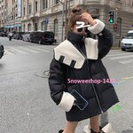 เสื้อกันหนาวสไตล์เกาหลีแท้งานพรีเมี่ยมแนวออนนี่แแต่งขนแกะฮู้ดไม่ซ้ำใครและปกคอสูงใส่กันหนาวติดลบมาพร้อม 3 เฉดสี