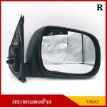 HORSE กระจกมองข้าง TOYOTA VIGO ปรับมือ สีดำ ข้างขวา RH [ DM 145 ]ราคา อันละ