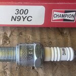 หัวเทียน N9YC CHAMPION เกลียวยาว บ็อก NO 21 ราคาตัวละ [ ระยะการใช้งาน 25000 - 30000 กม. ]