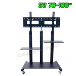 S3 Sure Vision 70"-100" ทุกรุ่นทุกยี่ห้อ ปรับทีวีสูง-ต่ำได้ตั้งแต่ 1.20-1.80 เมตร ด้วยแป้นมือหมุน SKU-01251