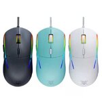VISITOR X44 Nubwo Gaming Mouse ไฟ Spectrum Lightning/8000 DPI ปรับมาโครได้ MO-NW-OU-X44xx