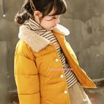 เสื้อกันหนาวเด็กแต่งปกเฟอร์เสื้อหนาเคลือบสารสะท้อนหยดน้ำ กันลม กันหิมะ ได้ดี สีพาสเทล กันหนาวใส่ติดลบได้