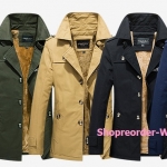 แจ็คเก็ตกันหนาวผ้าฝ้ายหนาปกคอสูงแต่งเก๋ด้วยสายรัด