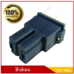 ฟิวส์เมน Main Fuse ตัวเมีย ตัวใหญ่ ขาตรง [32โวลต์, 100แอมป์] ฟิวส์เสียบ ฟิวส์รถยนต์ สีน้ำเงิน