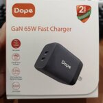 DOPE GEN 65W ตัวชาร์ทไทร์ซี แบบฟาสชาร์ท 2port SKU-02501