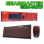 GEARMASTER GMK082 GEARMASTER KEYBOARD+MOUSE ไร้สาย สีแดง GMK082 KB-KM-GM-082RE