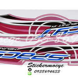Sticker HONDA SPACY i ปี 2012 รุ่น 1 ติดรถสี ชมพู (เคลือบเงาแท้) สติ๊กเกอร์ ติดรถมอเตอร์ไซค์ ฮอนด้า สเปซี่ไอ