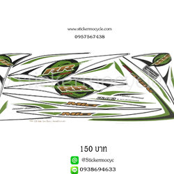 Sticker YAMAHA Mio 125 ปี 2011 รุ่น 4 RR ติดรถสี ขาว ดำ (เคลือบเงา) สติ๊กเกอร์ ติดรถมอเตอร์ไซค์ ยามาฮ่า มีโอ