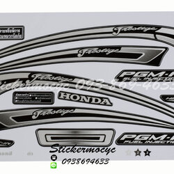 Sticker HONDA SCOOPY I ปี2016 รุ่น 24 ติดรถสี ดำ(เคลือบเงาแท้) สติ๊กเกอร์ ติดรถมอเตอร์ไซค์ ฮอนด้า สกู๊ปปี้ ไอ