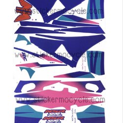 Sticker HONDA NSR ปี 1994 ติดรถสี น้ำเงิน สติ๊กเกอร์ ติดรถมอเตอร์ไซค์ ฮอนด้า เอ็นเอสอาร์ อาร์อาร์