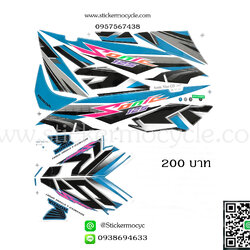 Sticker HONDA Sonic 125 ปี2007 รุ่น11-12 (เคลือบเงา) สติ๊กเกอร์ ติดรถมอเตอร์ไซค์ ฮอนด้า โซนิค