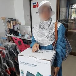 ขอขอบคุณลูกค้าเลือกซื้อที่นอนลมกันแผลกดทับแบบลอนที่ศูนย์เครื่องมือแพทย์ปัตตานีค่ะ