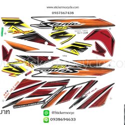 Sticker HONDA Sonic 125 ปี2006 รุ่น10 รุ่นล้อแม็ก ติดรถสี แดง (เคลือบเงา) สติ๊กเกอร์ ติดรถมอเตอร์ไซค์ ฮอนด้า โซนิค