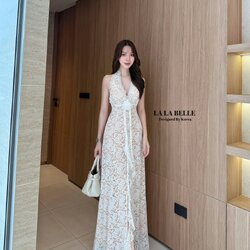 งแม็กซี่เดรสลูกไม้แน่นๆมีความยืดหยุ่นได้แค่ไม่ข้ามไซส์ลงตรงไซส์ได้เลยนะค่ะอกเอวเข้าทรงสวยไม่ปริไม่อ่าทรงคล้องคอเว้าหลังอกเสริมฟองน้ำแน่นๆเอวเข้ารูปเข้าทรงกระโปรงยาวทิ้งตัวเพราะผ้ามีความนุ่มมีน้ำหนักผ่าหน้ากำลังดีไม่สูงมากมีซับในถุงปลายชุดพร้อมเย็บแต่งดอกไ