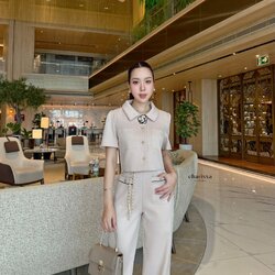 เซ็ตเสื้อ+กางเกงทรงขากว้างที่ดูเรียบหรู ใส่ทำงานหรือออกงานได้สบาย #ชุดใส่ทำงาน #ชุดทำงานส วยๆ#ชุดเซ็ทใส่ทำงาน#ชุดเสื้อสีฟ้า #OOTD เซ็ทสีชมพูอ่อน #เดรสสีน้ำตาล