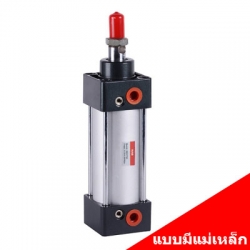 กระบอกลม รุ่น SC แบบมีแม่เหล็ก (แบบสี่เสาเหล็กรั้ง)