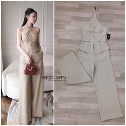 ชุดเซ็ตลุคเรียบหรู ดูดีมีคลาส เหมาะสำหรับสาววัยทำงาน-สายแฟ แพลตเทินดีงาม ใส่สวยเปะสุดๆ