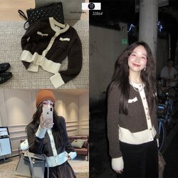 GB SHOP ||| 3386# เสื้อคลุมแขนยาว ไหมพรม งานกระดุมหน้า เนื้อผ้าดี งานสวย