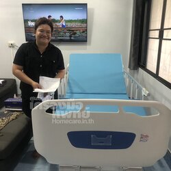 จัดส่ง ติดตั้ง สาธิตการใช้งานเตียงผู้ป่วย Saikang SK-CD1 เตียงผู้ป่วย 3 ไกร ราวสไลด์ ให้ลูกค้าค่ะ ขอขอบคุณที่เลือกซื้อสินค้าและบริการจากศูนย์เครื่องมือแพทย์หาดใหญ่ค่ะ