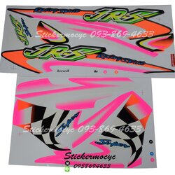 Sticker YAMAHA JRS ปี 2008 ติดรถสี ส้ม(เคลือบเงา) สติ๊กเกอร์ ติดรถมอเตอร์ไซค์ ยามาฮ่า เจอาร์เอส