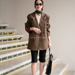 Blazer สูทแขนยาวหระดุมหน้า