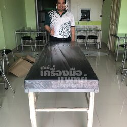 จัดส่งเตียงตรวจโรคให้คุณหมอเปิดคลินิกใหม่ค่ะ ขอขอบคุณที่เลือกซื้อสินค้าจากศูนย์เครื่องมือแพทย์หาดใหญ่ค่ะ