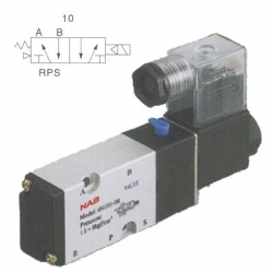 โซลินอยด์วาล์ว รุ่น 4M310-08(Port 1/4") 5/2 Single Coil