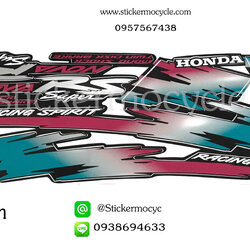 Sticker HONDA Nova RS ปี1993 ติดรถ ดำ (เคลือบเงา) สติ๊กเกอร์ ติดรถมอเตอร์ไซค์ ฮอนด้า โนวา