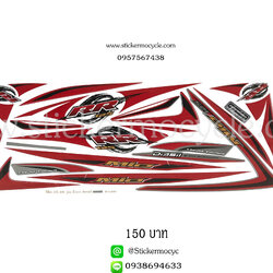 Sticker YAMAHA Mio 125 ปี 2011 รุ่น 4 RR ติดรถสี ขาว แดง (เคลือบเงา) สติ๊กเกอร์ ติดรถมอเตอร์ไซค์ ยามาฮ่า มีโอ