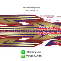 Sticker HONDA DREAM ปี 2000 ติดรถสี แดง (เคลือบเงา) สติ๊กเกอร์ ติดรถมอเตอร์ไซค์ ฮอนด้า ดรีม