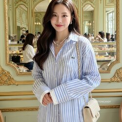 เสื้อเชิ๊ตรุ่นนี้มีติดตู้เลยคร่าาาา เป็นเชิ๊ตที่แมทง่ายใส่ง่าย ใส่ยังไงก็ดูสวย ดูแพง รุ่นนี้เป็นคอตตอนพรีเมี่ยม งานดีเทลปักเป๊ะ 100% โทนสีถูกต้อง