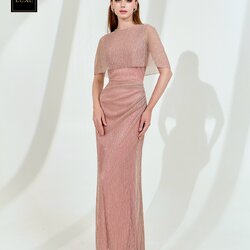 Label : LUXE ☑️ เดรสเสื้อคอกลมแขนกุด ดีเทลเป็นเสื้อคลุมไหล่ในตัว กระโปรงทรงสอบจับเดรป ☑️ ทำจากผ้าราเม่อัดพลีท ผสมดิ้นเมทัลลิค มีประกายเล่นแสงสวย ผ้านุ่มยืดหยุ่น คัตติ้งประณีต ☑️ มีซิปซ่อนและซับในเต็มตัวค่ะ