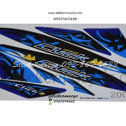 Sticker HONDA CLICK ปี 2006 รุ่น2 ติดรถสี น้ำเงิน MAX (เคลือบเงาแท้) สติ๊กเกอร์ ติดรถมอเตอร์ไซค์ ฮอนด้า คลิ๊ก