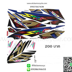 Sticker HONDA Sonic 125 ปี2013 รุ่น1 DUCATI (เคลือบเงา) สติ๊กเกอร์ ติดรถมอเตอร์ไซค์ ฮอนด้า โซนิค