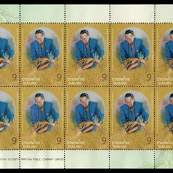 แสตมป์วันเฉลิมพระชนมพรรษาพระบาทสมเด็จพระเจ้าอยู่หัวภูมิพลอดุลยเดช (เต็มแผ่น) 2554 (เลขตอง #111)