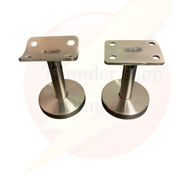 ขายึดราวบันได แบบขาตั้ง ขนาด 6 cm วัสดุสแตนเลส304 พร้อมสกรูติดตั้ง