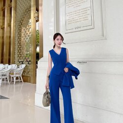 เซทเสื้อสูท+กางเกง+เสื้อเวส เป็นเซ็ทสูท #สูทสีดำ #สูทสีดำออกงาน #สูทสีดำใส่ทำงาน #สูทสีดำไปงาน #สูทสีดำสุภาพ #สูทสีดำขายาว #สูทสีดำผู้หญิง #ชุดใส่ทำงาน #เสื้อสูทสีดำ #สูทสีดำใส่ไปงาน #charissakloset