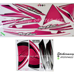 Sticker YAMAHA Mio ปี 2009 รุ่น19 Z ติดรถสี ชมพู ดำ(เคลือบเงา) สติ๊กเกอร์ ติดรถมอเตอร์ไซค์ ยามาฮ่า มีโอ