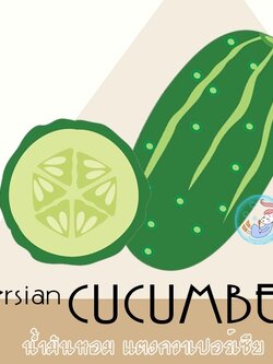Cucumber : Persian cucumber / น้ำมันหอม แตงกวาเปอร์เซีย Aquatic Ozonic Fresh สัมผัสกลิ่นอายแห่งสายฝน สดชื่น ปลอดโปร่ง และสะอาด ละลายในแอกอฮอล์และน้ำมัน -ไม่เร่งเทรซ