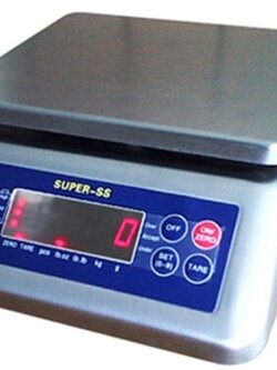 Super-SS เครื่องชั่งกันน้ำตั้งโต๊ะ (สแตนเลส)